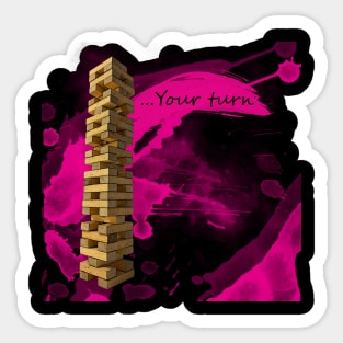 Impossible Jenga - Pink Sticker